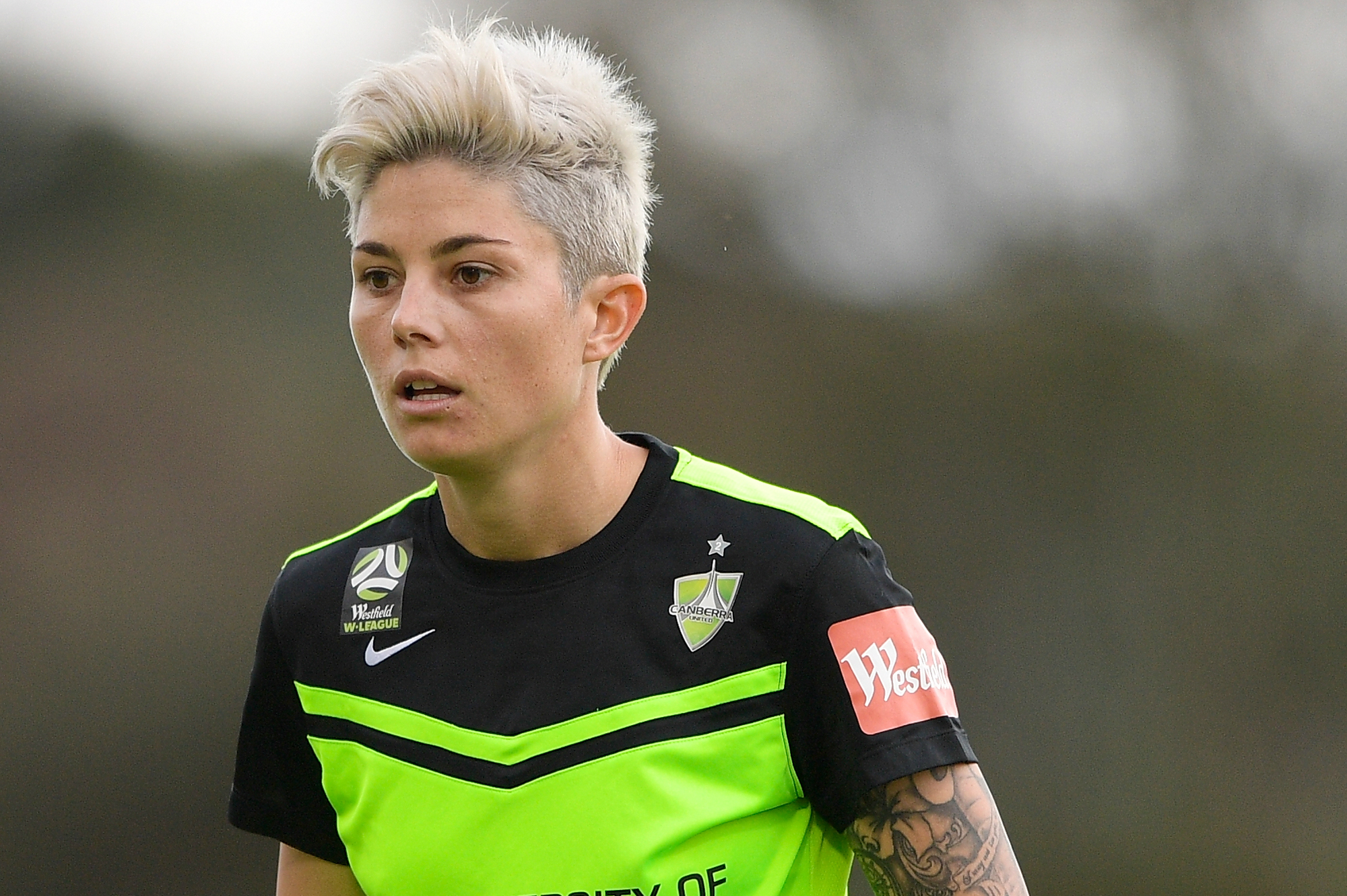 Michelle Heyman scored in her 100th Westfield W-League appearance.