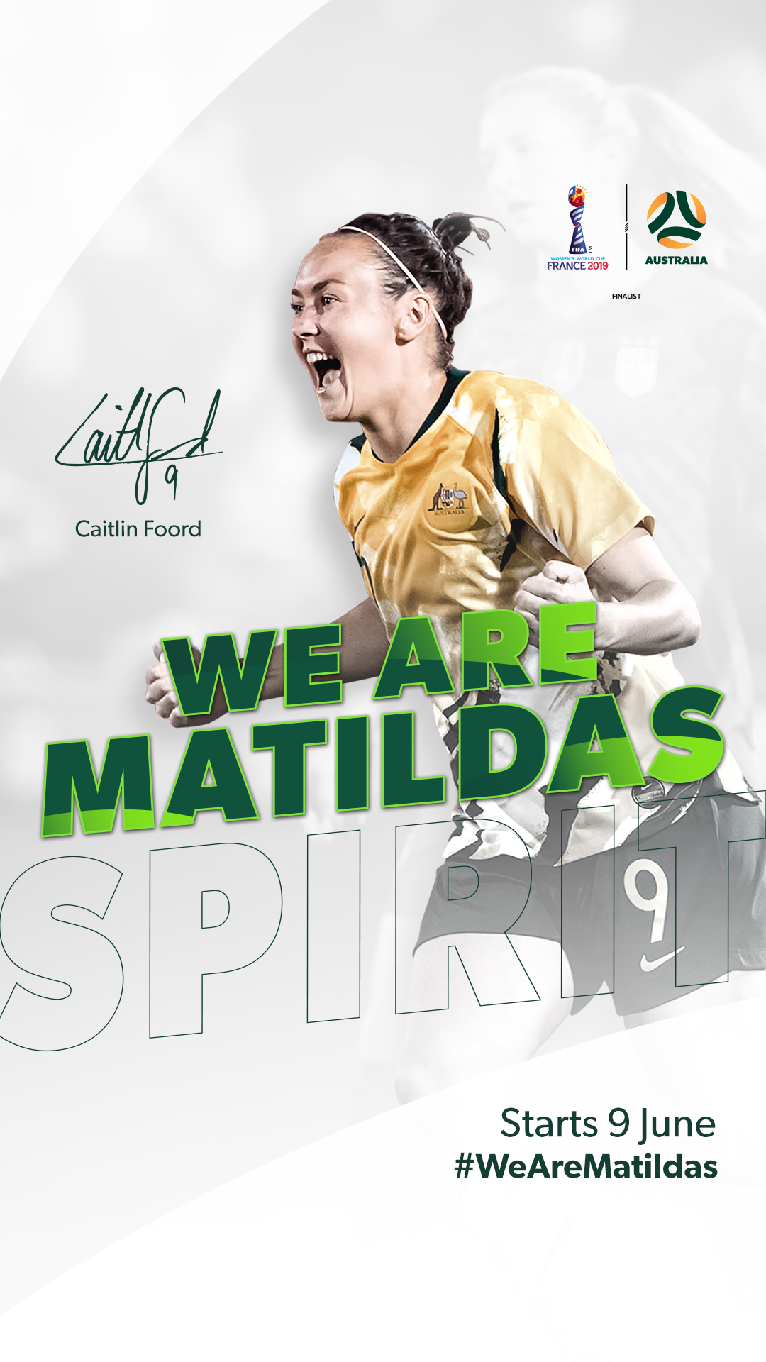 Caitlin Foord Matildas Phone Background Wallpaper