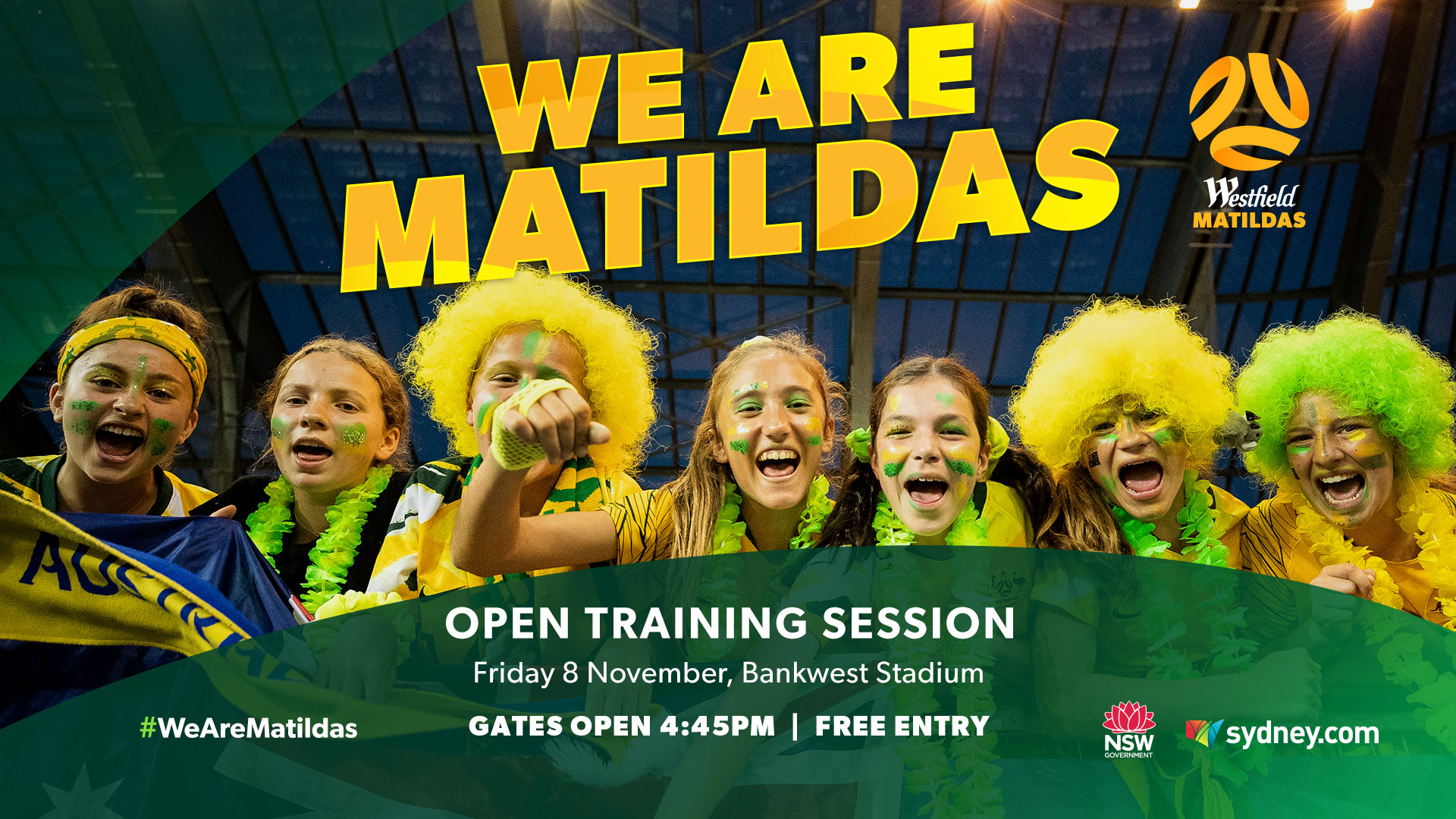 Matildas open training session in Sydney