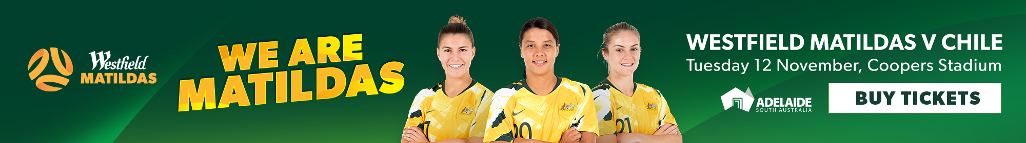 Westfield Matildas Chile banner