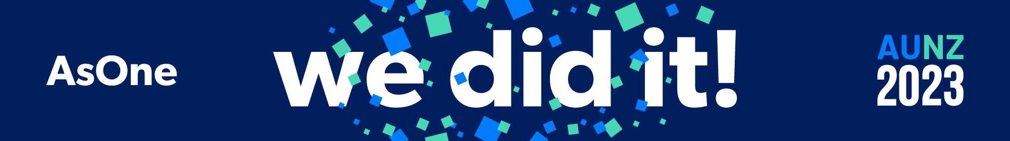 We did it Banner