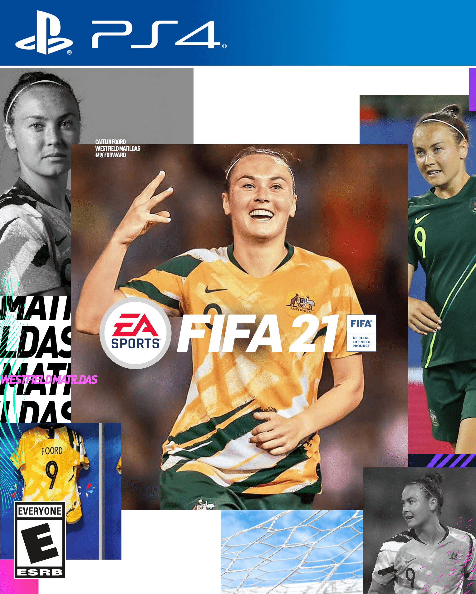 Caitlin Foord FIFA 21 cover Westfield Matildas
