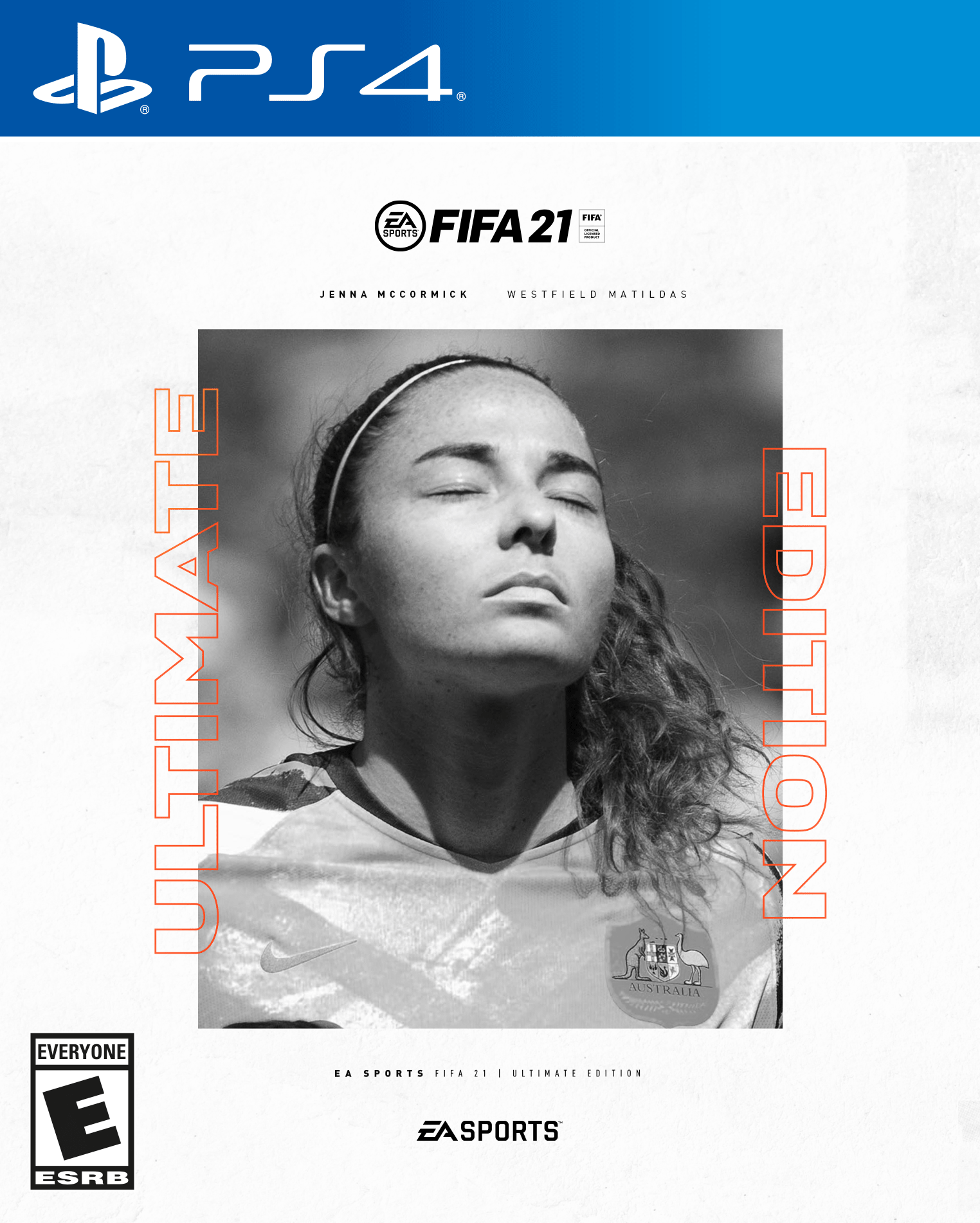Jenna McCormick FIFA 21 cover Westfield Matildas