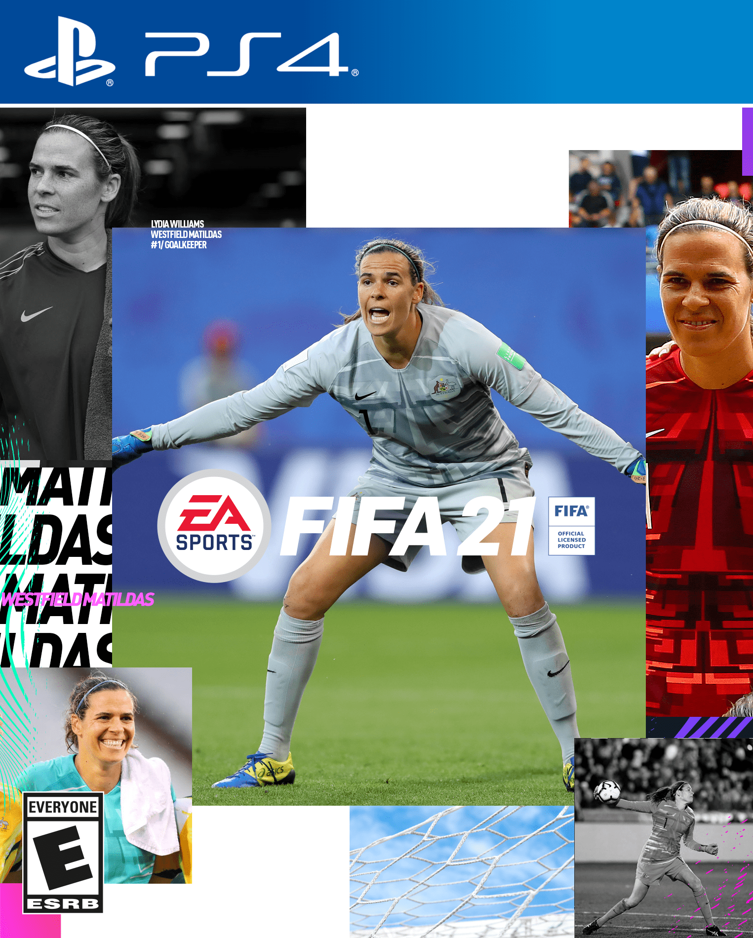 Lydia Williams FIFA 21 cover Westfield Matildas