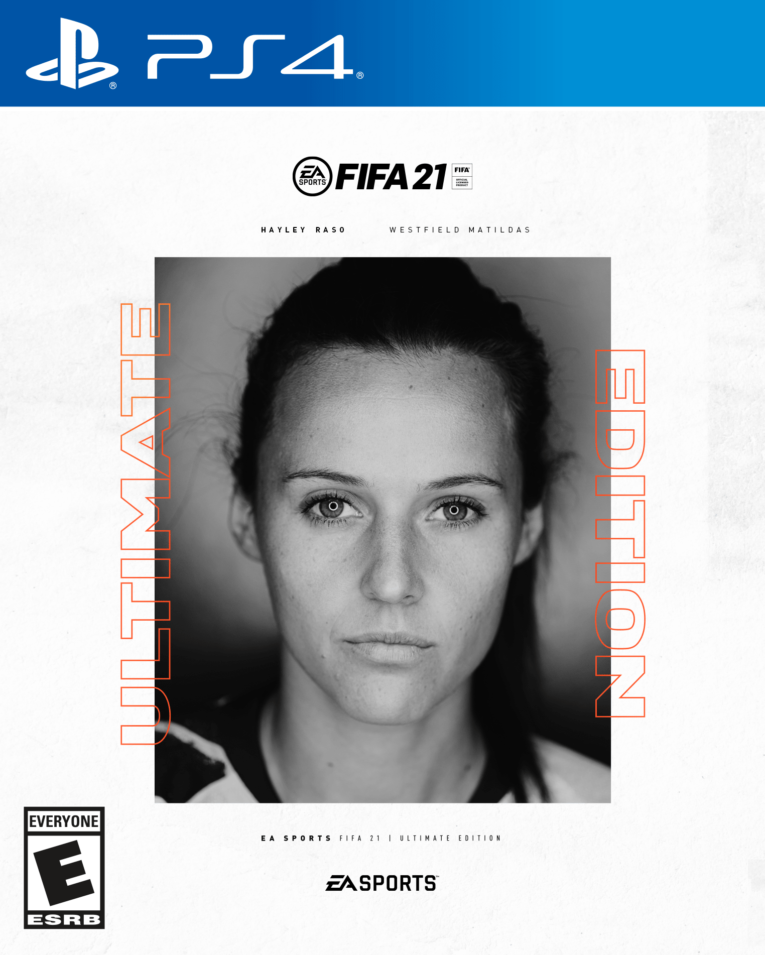 Hayley Raso FIFA 21 cover Westfield Matildas