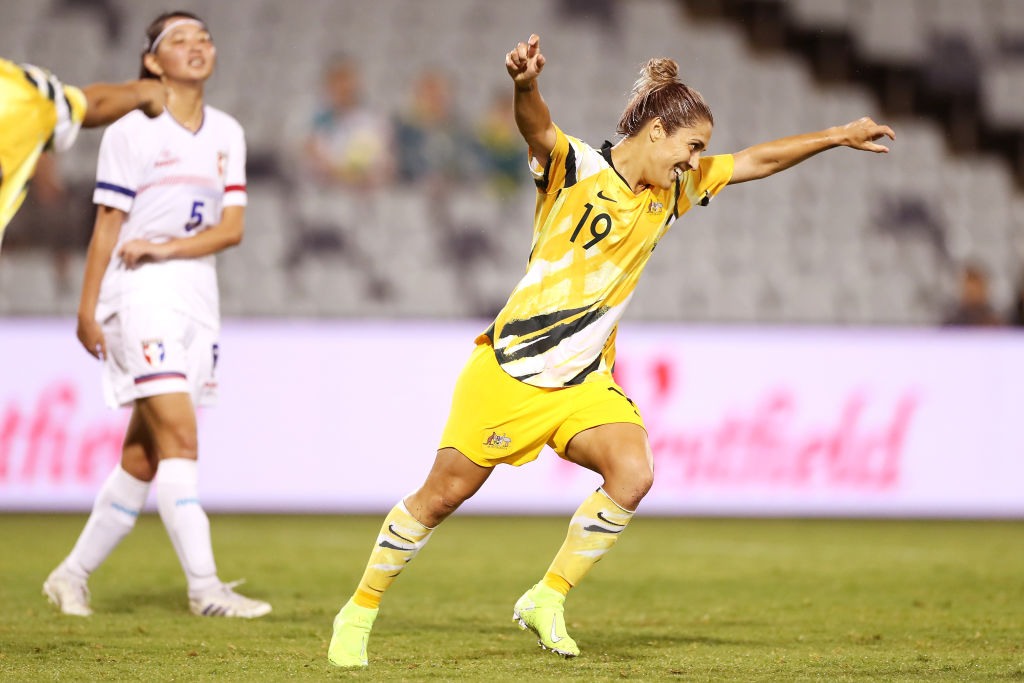 Katrina Gorry celebrates
