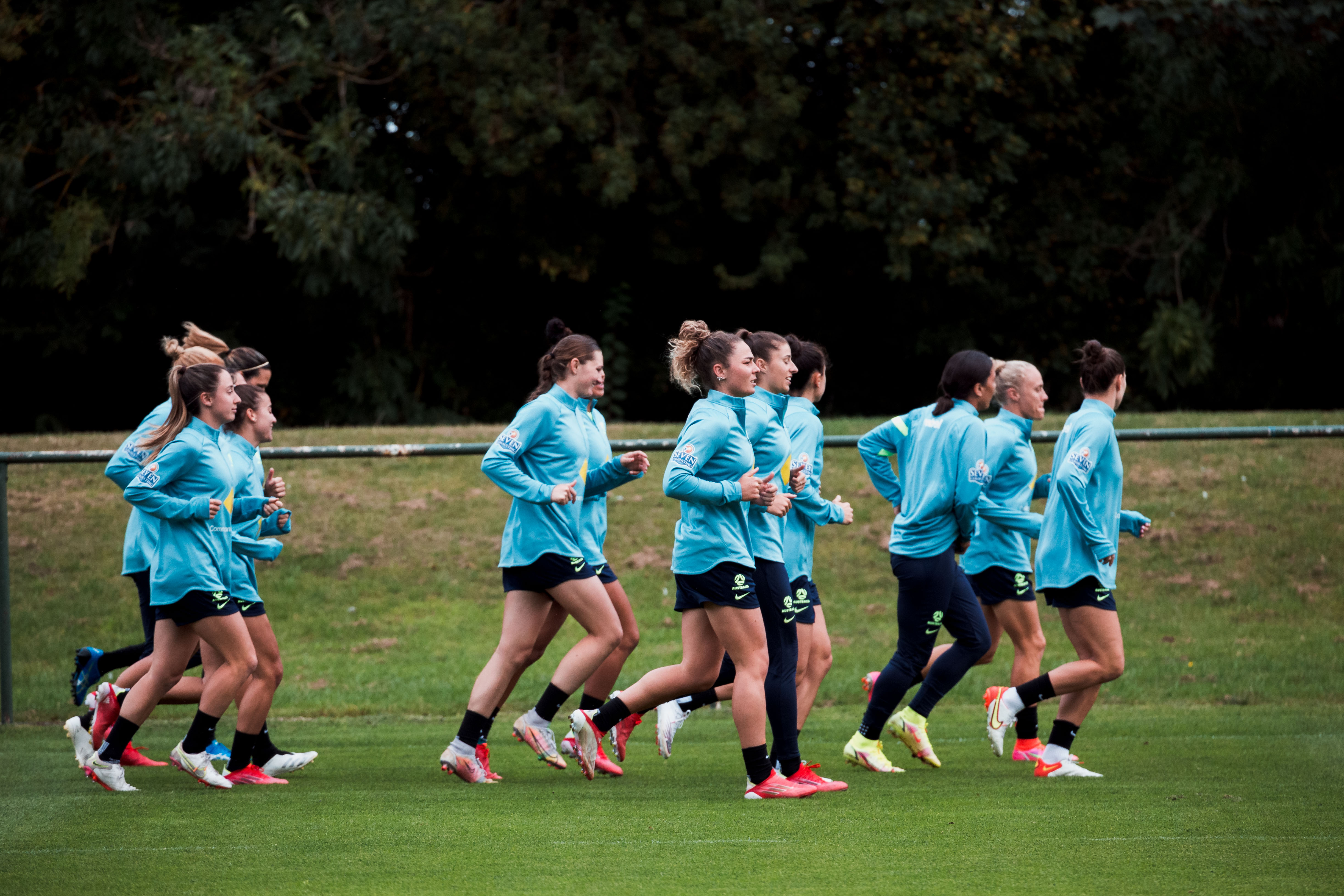 CommBank Matildas training in Dublin, September 2021