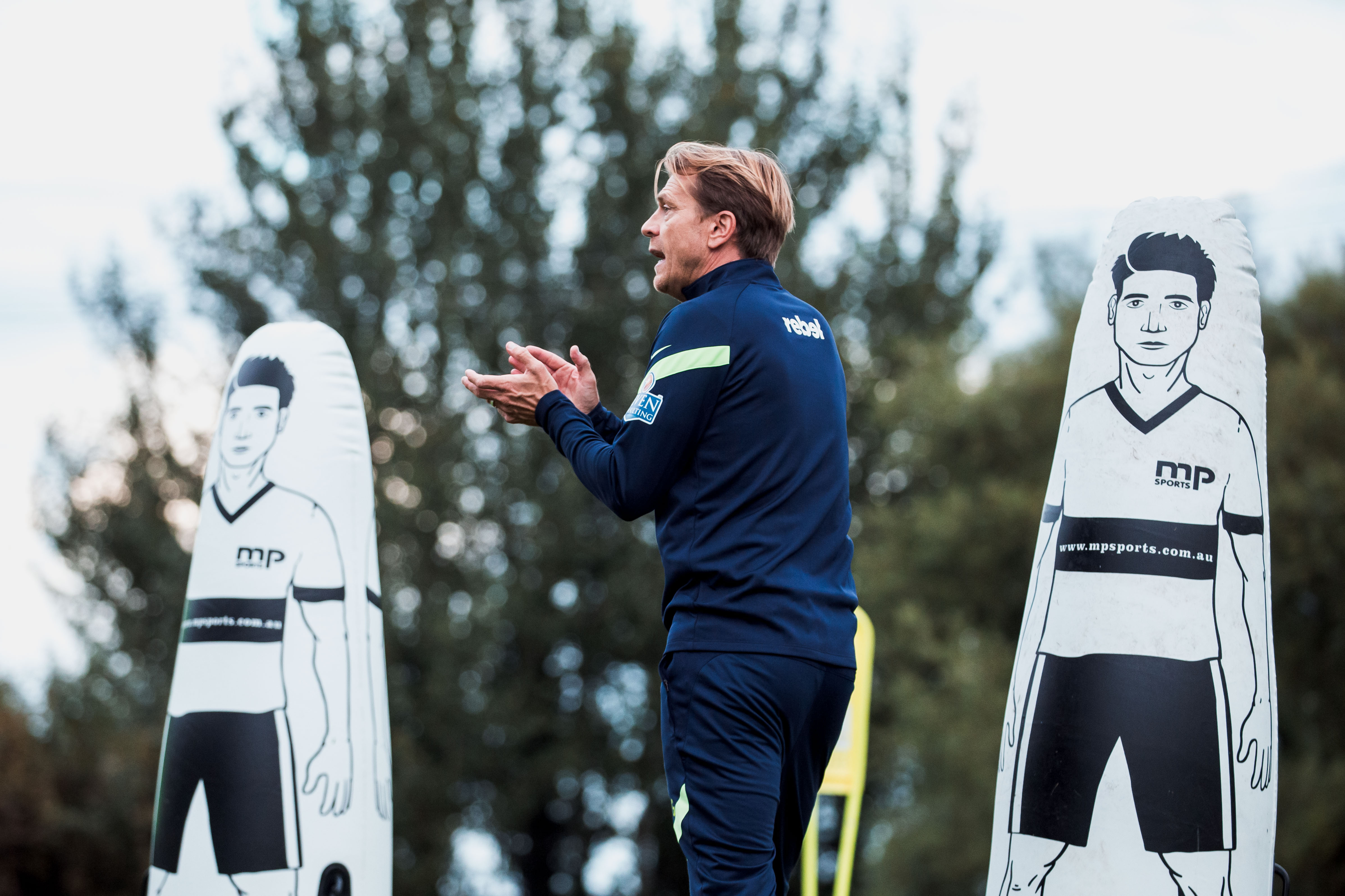 Tony Gustvasson training camp Tony Gustavsson at Matildas training Ireland Sept 2021