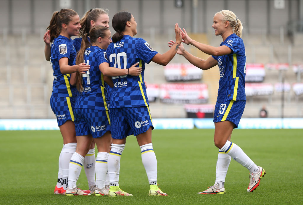 Chelsea celebrating thier 6-1 win over Manchester United (Photo: GettyImages) Chelsea celebrating thier 6-1 win over Manchester United (Photo: GettyImages)