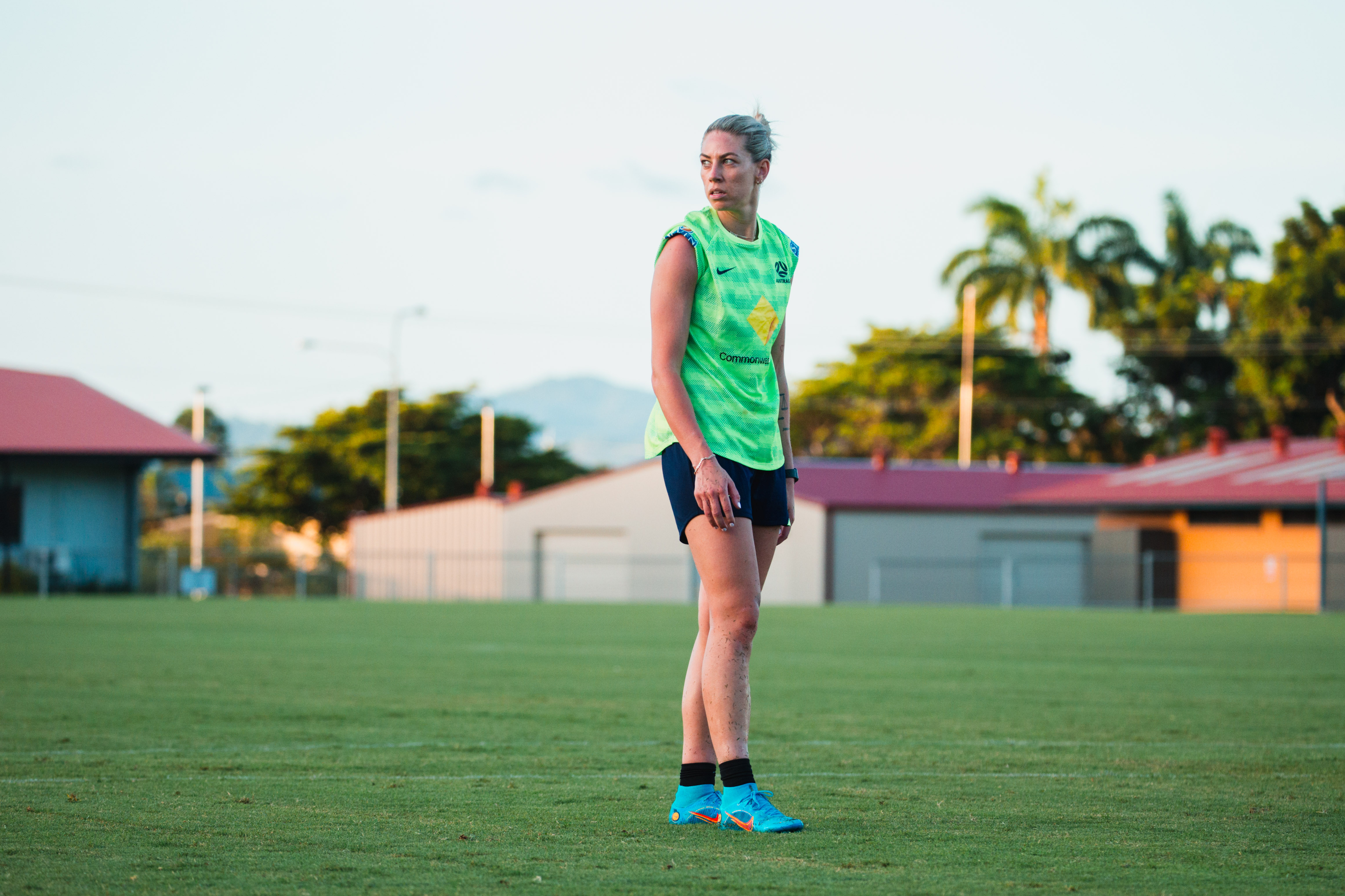 Alanna Kennedy in camp, April 2022