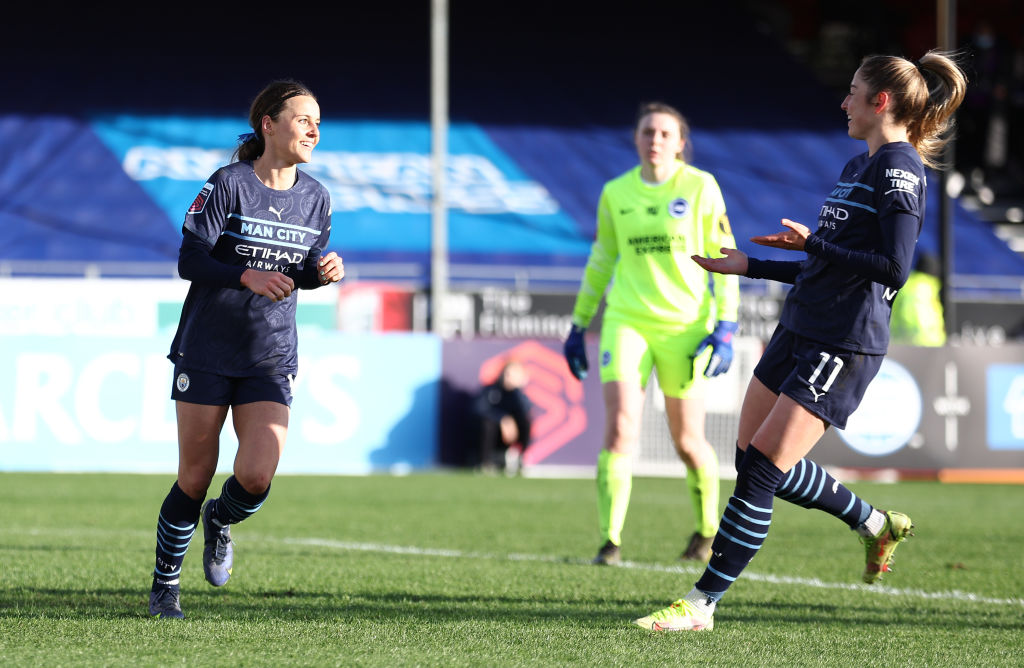 Hayley Raso scoring against Brighton