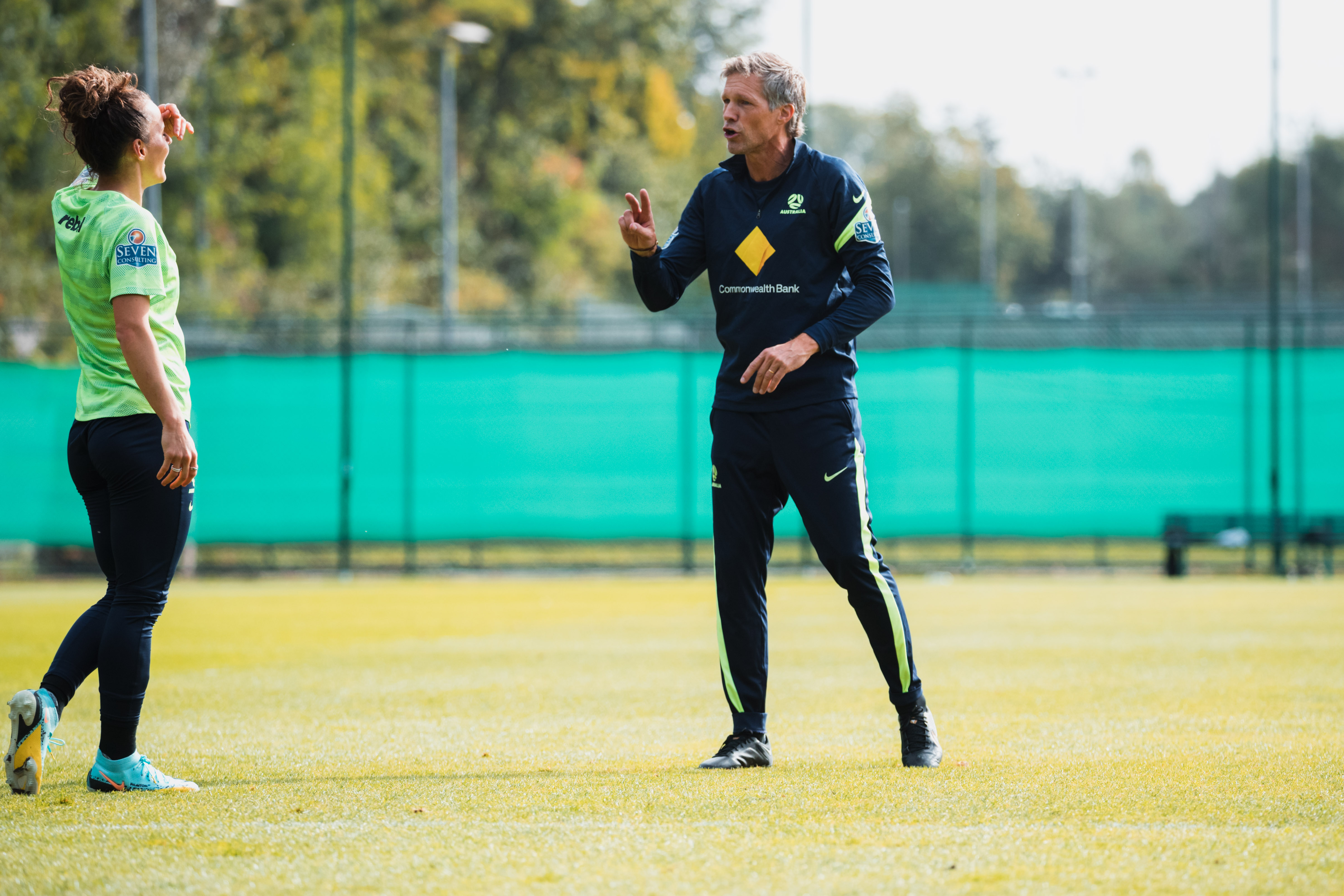 Jens Fjellström during CommBank Matildas camp in London. (Photo: Ann Odong/Football Australia)