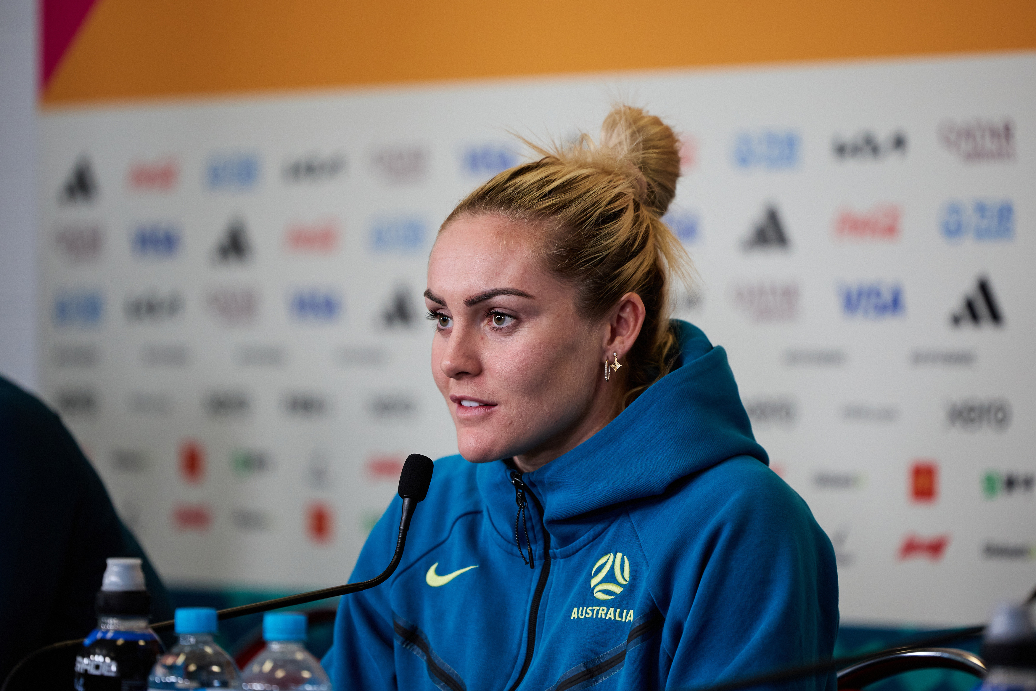 Ellie Carpenter during today's MD-1 Press Conference. (Photo: Rachel Bach/By The White Line)