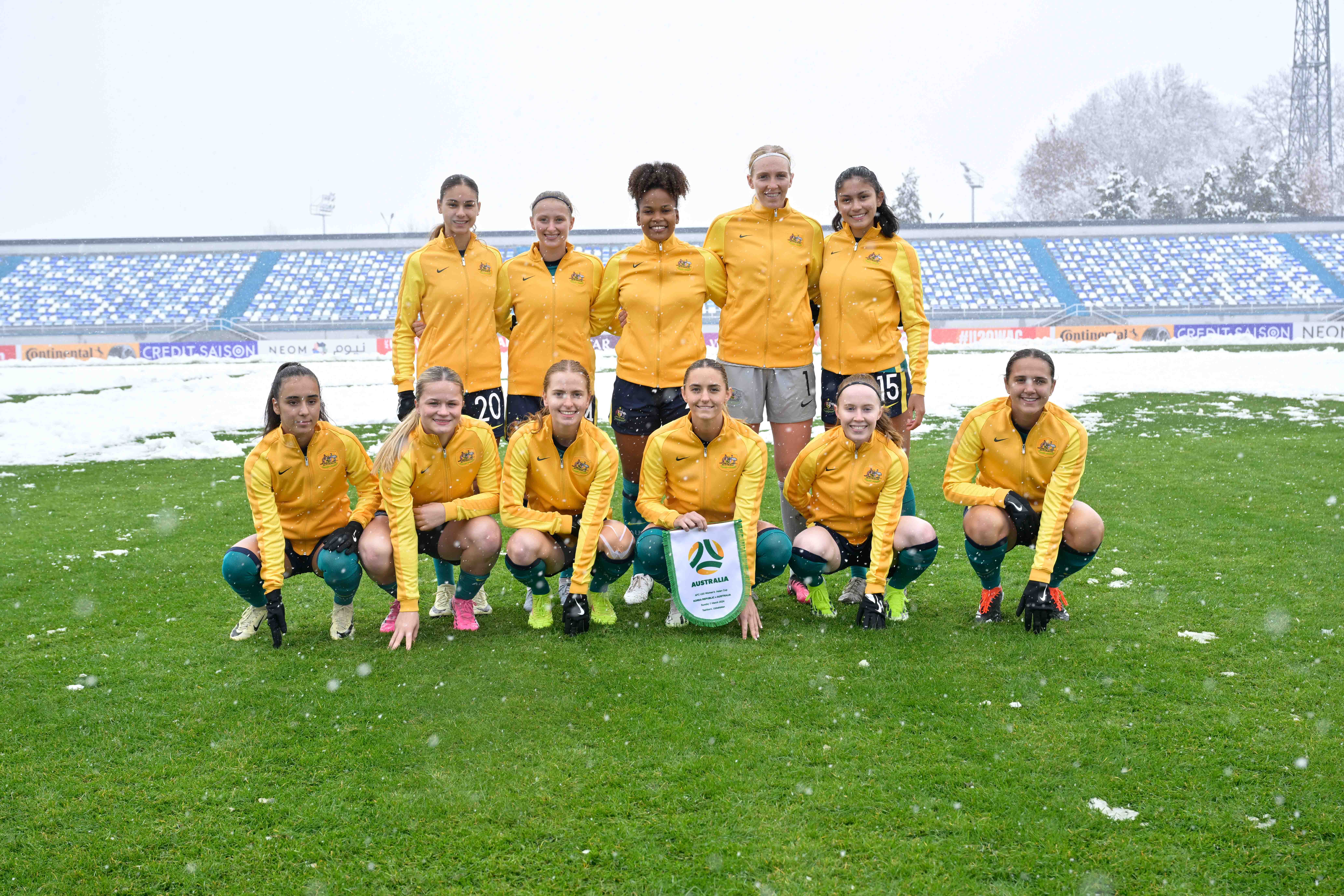 CommBank Young Matildas Starting Team v Korea Republic, AFC U20 Women's Asian Cup 2024 Uzbekistan™. Photo: ADAM AIDIL PADALI