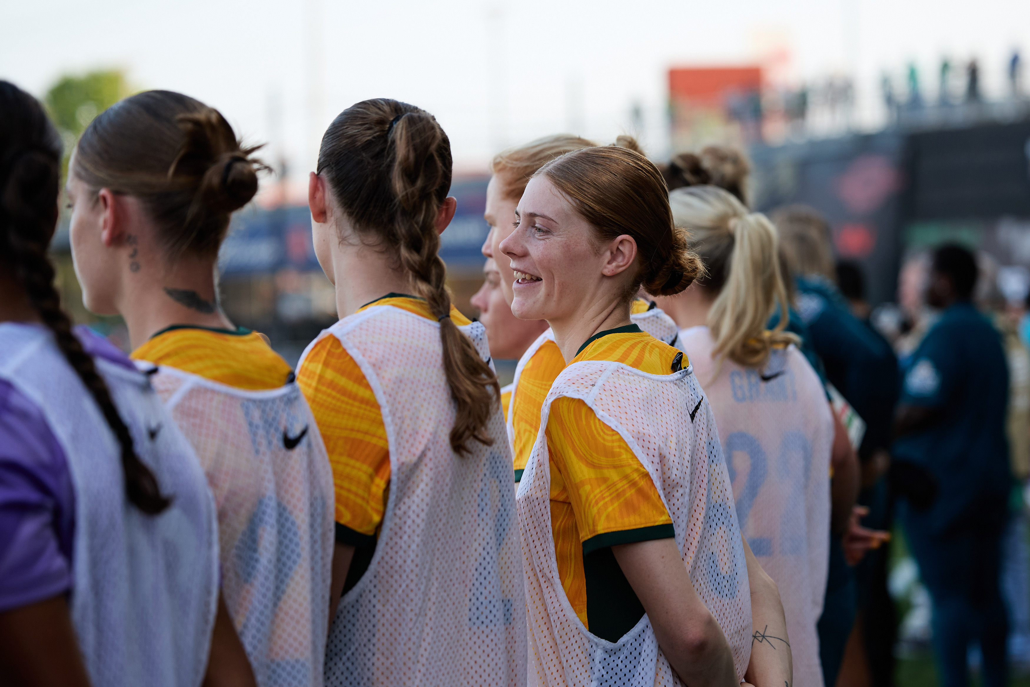 Cortnee Vine during Australia's game against Mexico. (Photo: Rachel Bach/By The White Line)