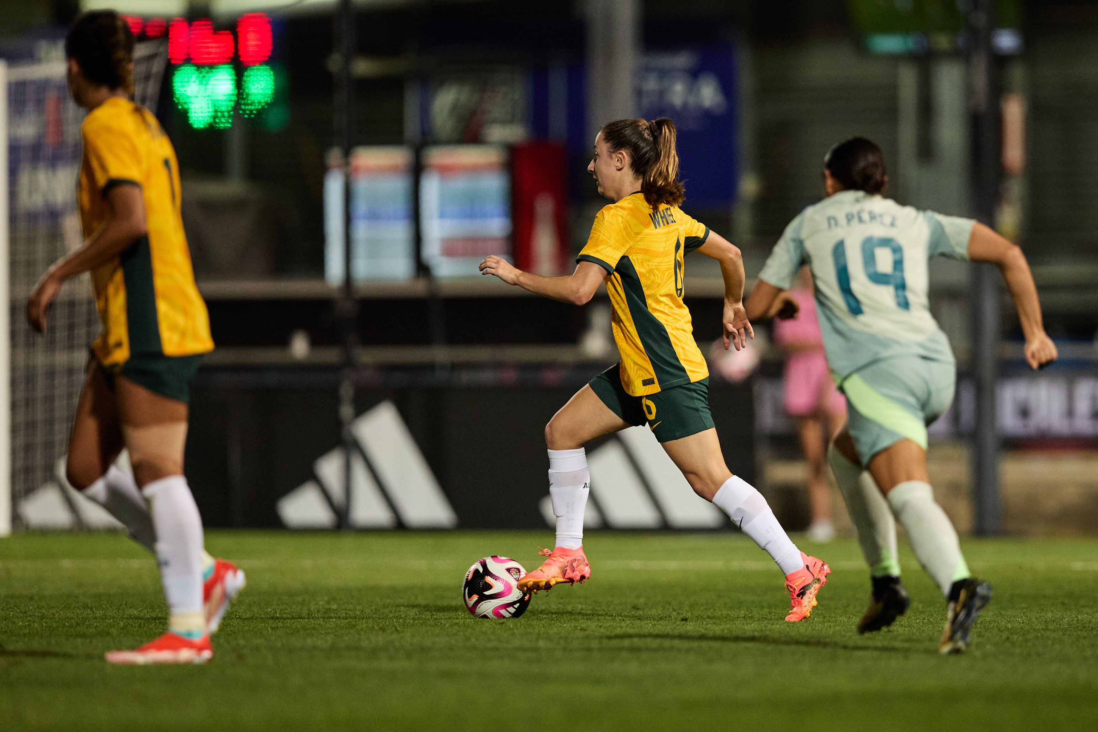 Clare Wheeler during Australia's game against Mexico. (Photo: Rachel Bach/By The White Line)