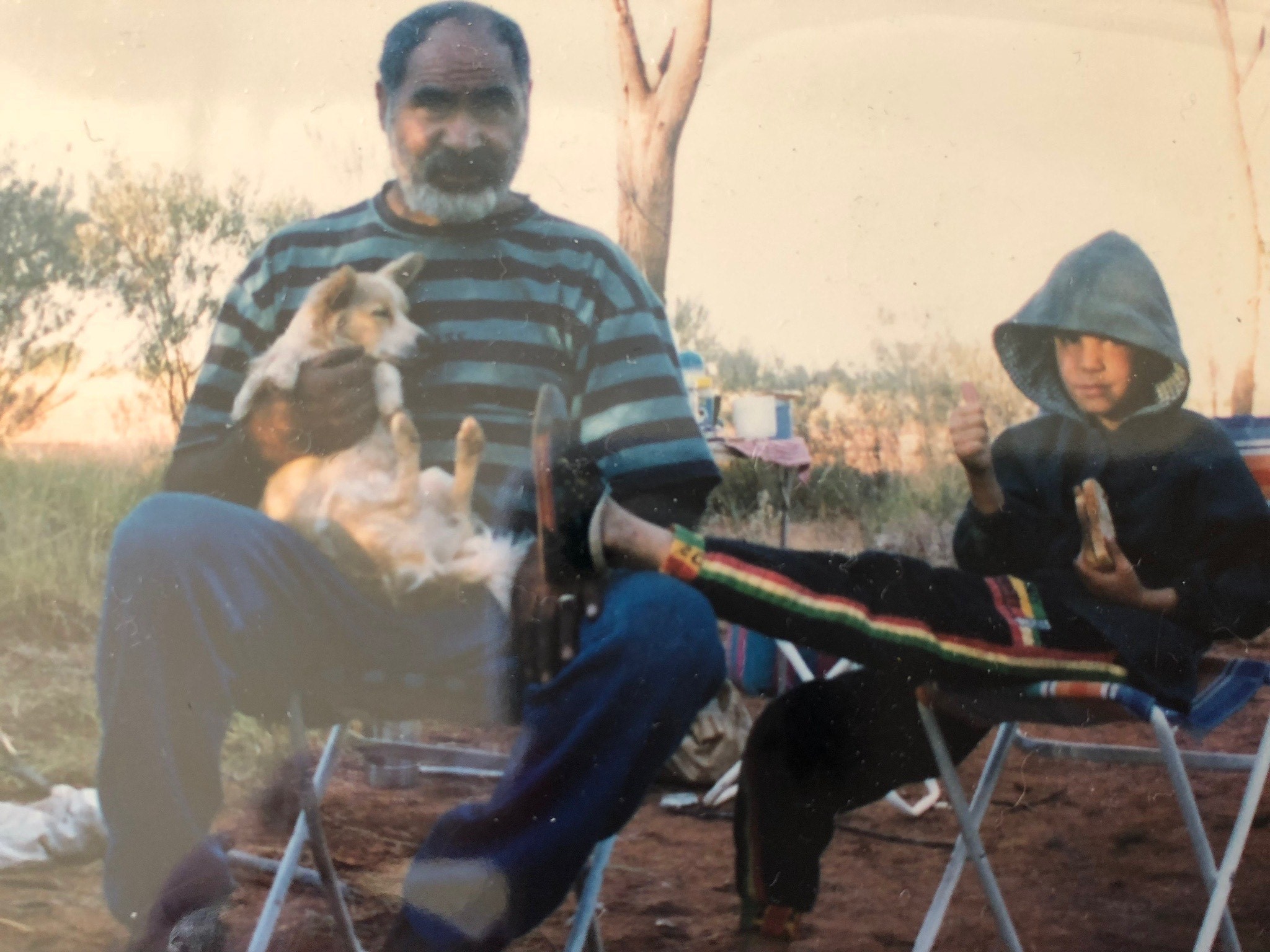 Lydia Williams as a child with dad, Ron.