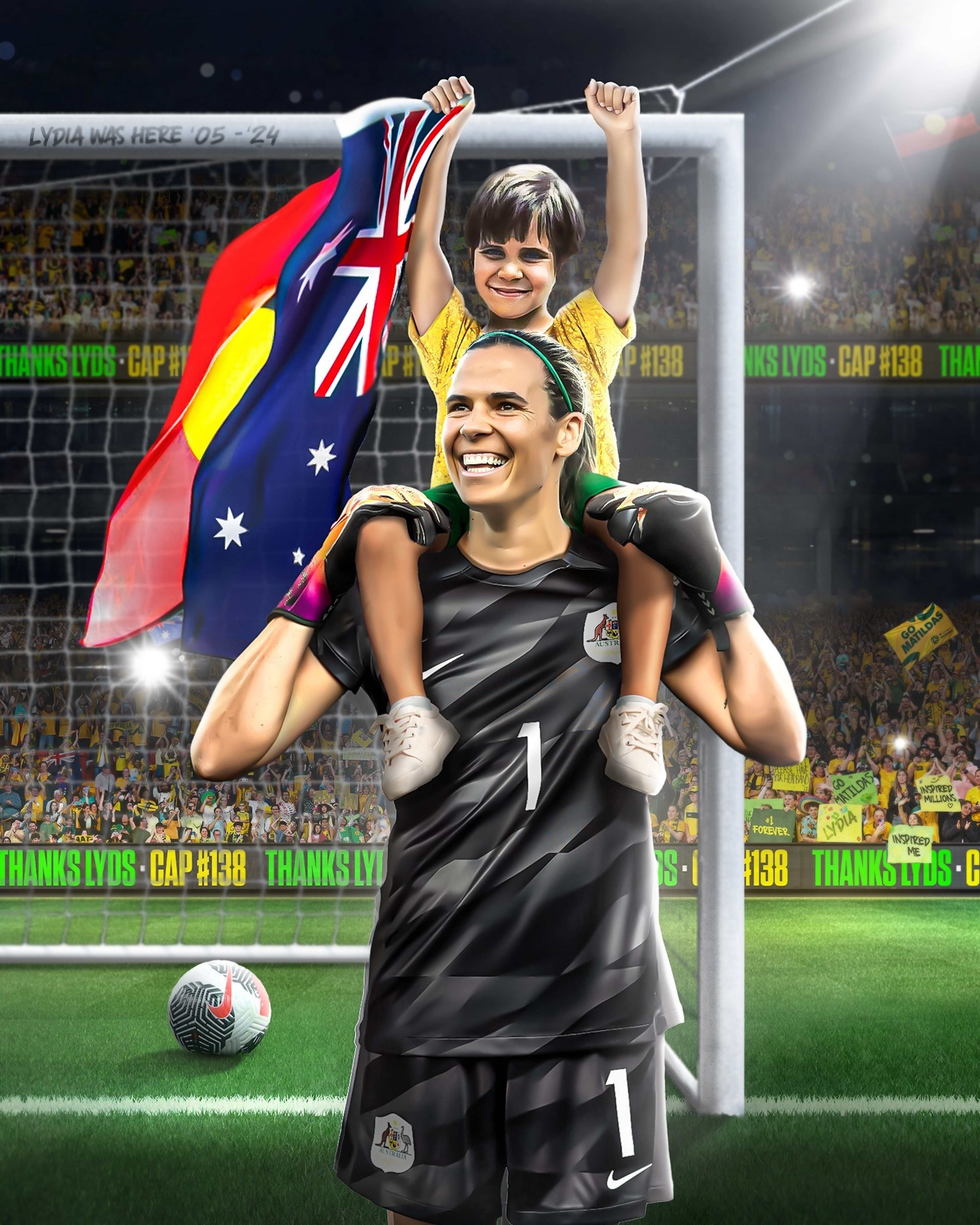 Sport Design Australia - Lydia Williams graphic