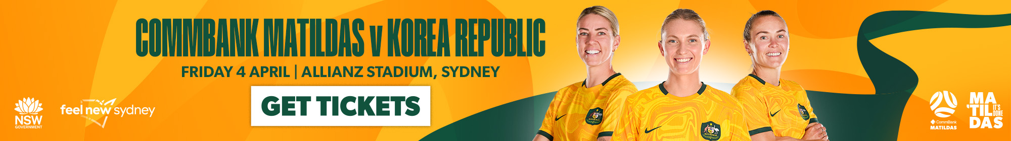 AUSvKOR Sydney Thin Banner