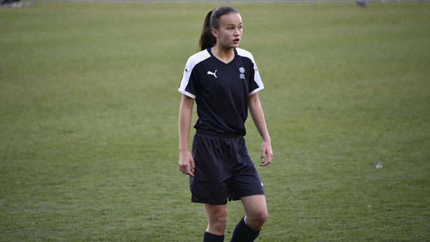 Mini Matildas younster Amy Sayer.