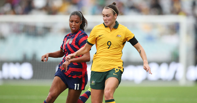 Caitlin Foord v USWNT Sydney 2021