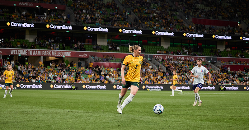 Heatley "super excited" to play first competitive CommBank Matildas games at SheBelieves Cup