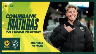 Michelle Heyman | Post-Match Interview | CommBank Matildas v Slovenia ...