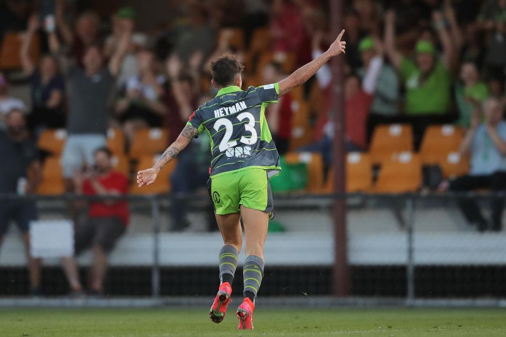 Michelle Heyman celebrates breaking the record 