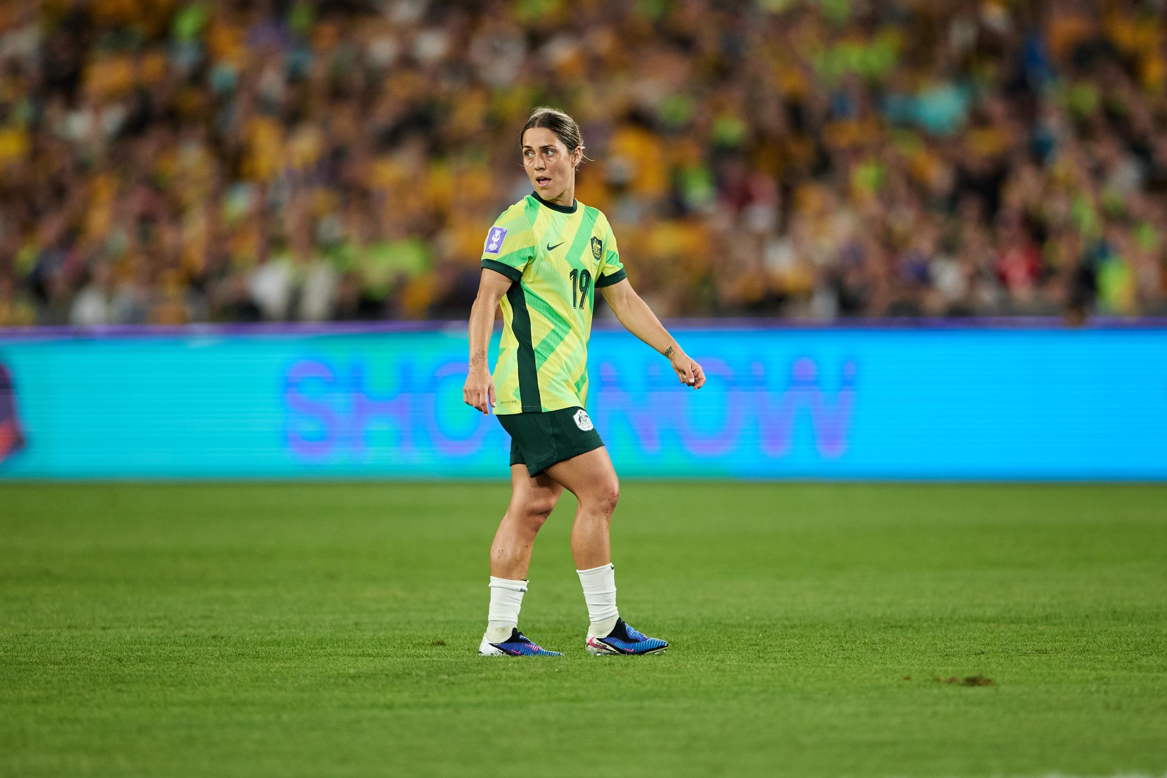 Katrina Gorry of Australia v Korea Republic at 2026 AFC Women's Asian Cup - By The White Line / Rachel Bach