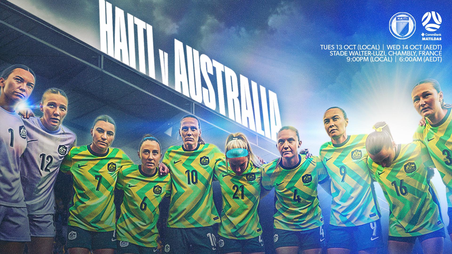 CommBank Matildas add Haiti clash to October FIFA International Window