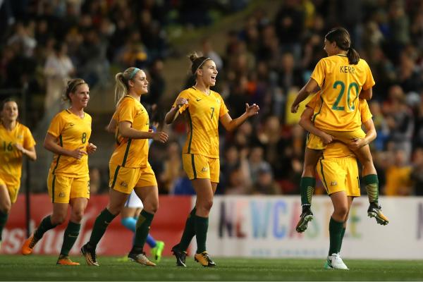 Matildas celebrate