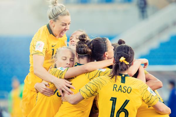 Matildas celebrate