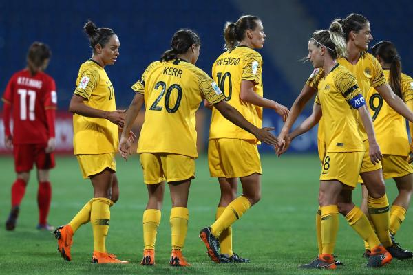 Matildas celebrate