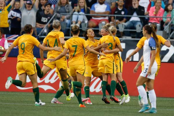 matildas united states tournament of nations 2017 celebrates