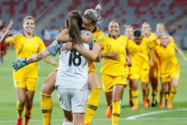 Matildas celebrate