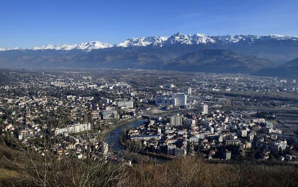 The city skyline of Grenoble, where Australia plays a Group C game at Women's World Cup 2019 