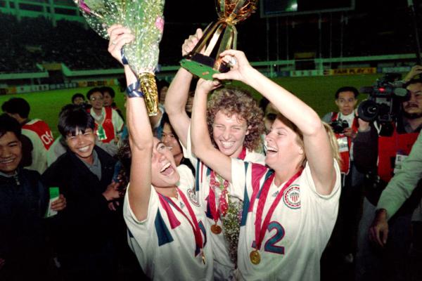 USA women lift 1991 World Cup 