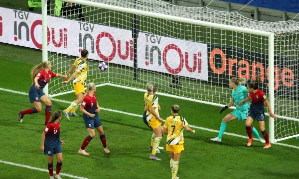 Matildas goal Norway Kellond-Knight