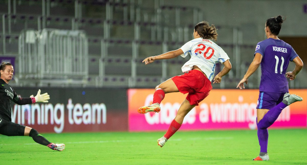 Kerr was denied - but ultimately had the last laugh in this morning's NWSL clash