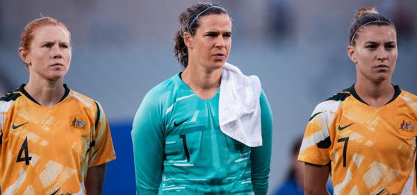 Matildas line up v Chinese Taipei