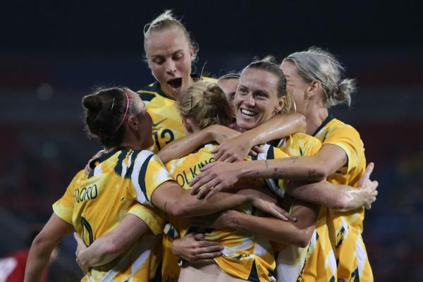 Matildas celebrate v Vietnam
