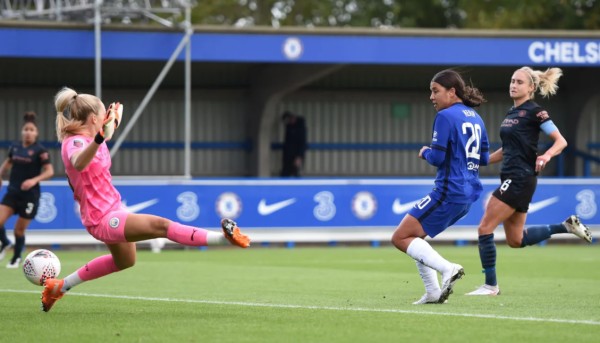Kerr scores vs Manchester City 