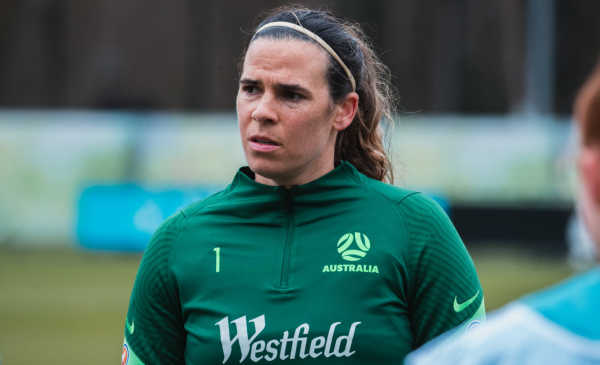 Lydia Williams in training during Netherlands camp