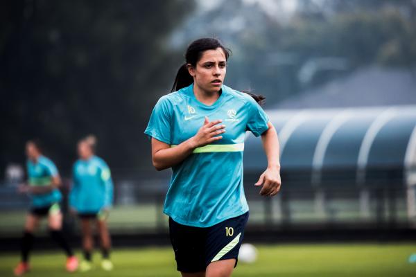 Alex Chidiac training at the Womens Talent ID Camp May 2021