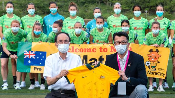 Arrival in Nara: Matildas welcomed in Japan 