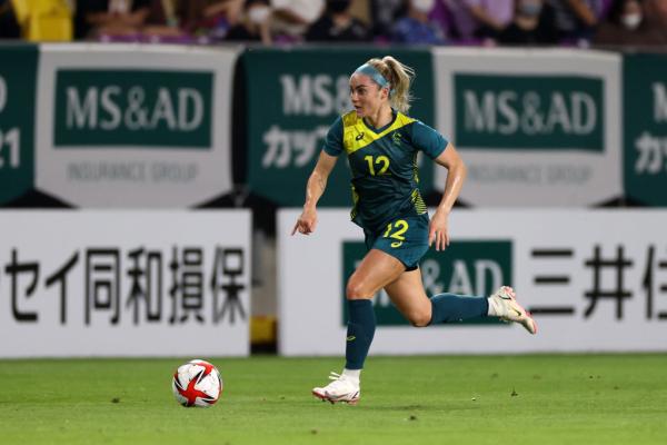 Ellie Carpenter against Japan before the Olympics 