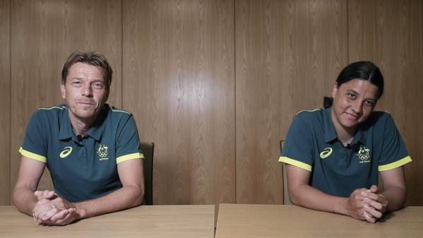 Tony Gustavsson and Sam Kerr