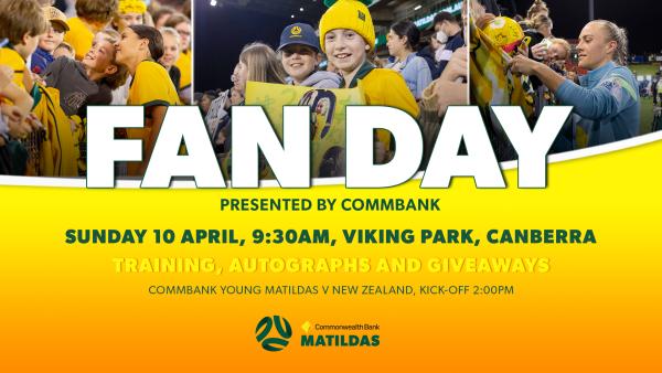 CommBank Matildas to hold free fan day this Sunday in Canberra