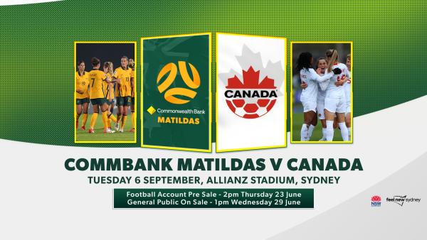 CommBank Matildas and Canada to Headline Opening of New Sydney Football Stadium
