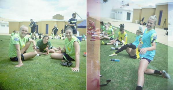 CommBank Matildas on film in Spain ?